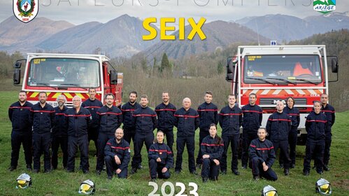 Calendrier 2023 des sapeur-pompiers de Seix